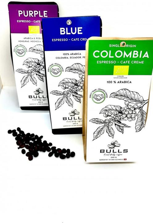 Produktbild Bulls Coffee DEGUSTATIONSSET bohnen in 3 Varianten (750 g)