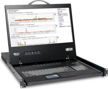 Produktbild Eaton TIPPLITE NetController 8-Port 1U Rack-Mount Console KVM Switch with 48,26cm 19Zoll LCD