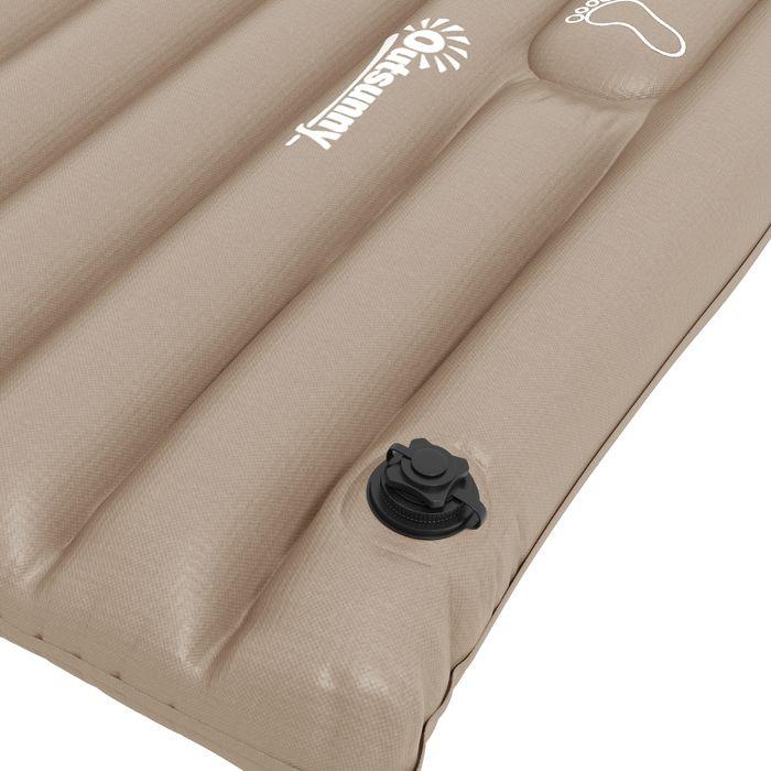 Immagine prodotto Swisshandel24 Materasso ad aria per ospiti, con pompa a pedale, idrorepellente, 195cmx 70cmx10cm, kaki