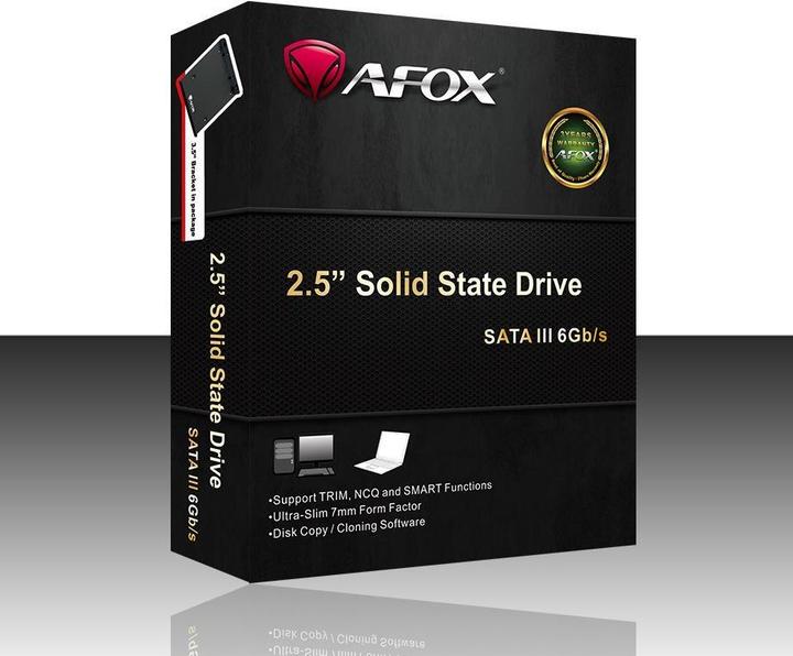 Actual product image AFOX SSD 256GB INTEL QLC 560 MB/S (256 GB, 2.5")