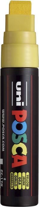 Actual product image Posca Marker PC-17K rectangular tip (Yellow, 15 mm, 1 x)