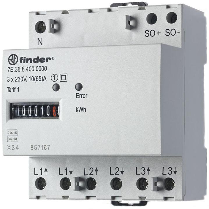 Produktbild Finder Drehstromzähler mechanisch 65