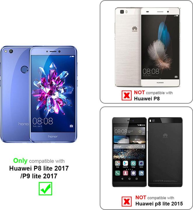 Produktbild Cadorabo Flower Book Cover (Huawei P8 Lite (2017))