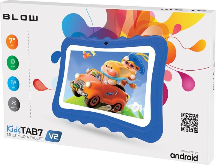 Produktbild Blow Tablet KidsTAB7 V2 4/32GB niebieskie etui 2MP (7.01", 128 GB, Blue)
