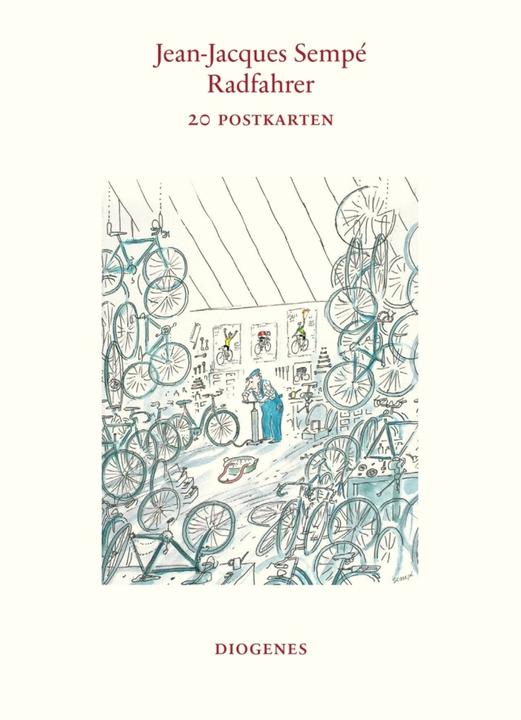 Sempé:Radfahrer (Postkartenbuch) (20 Stk.)