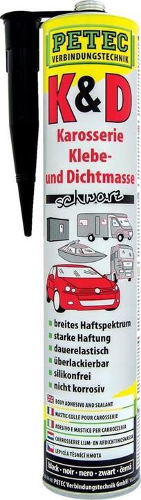 Actual product image Forum Professional Solutions K+D Car body adhesive sealant, black, 310 ml (0.40 kg, Black, 310 ml)