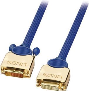 Image du produit Lindy Rallonge Premium Gold DVI-D, 3m (3 m, DVI)