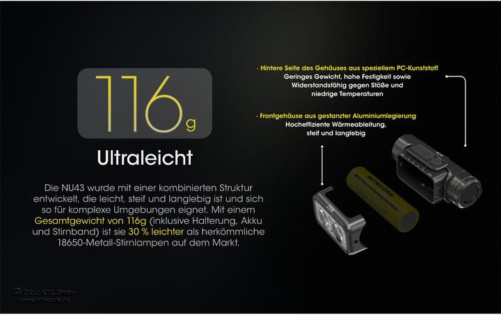 Produktbild Nitecore NU43 - 1400 Lumen (1400 lm)