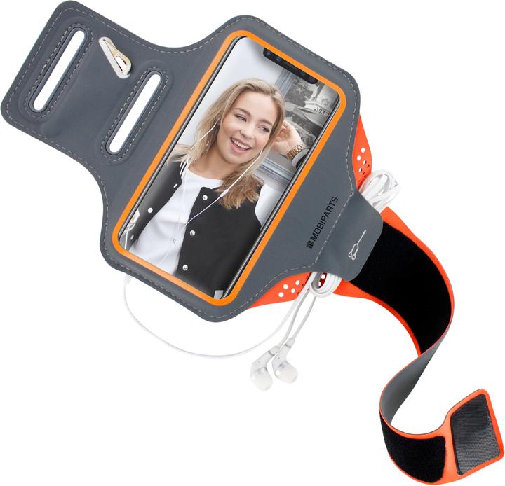 Productafbeelding Mobiparts Comfort Fit Sport Armband Apple iPhone 11 Neon Orange