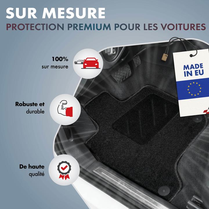 Image du produit Walser Tapis de sol pour Mini One, Mini Cooper BJ 03/2014 - aujourd'hui (2 tapis avant + 2 tapis arrière)
