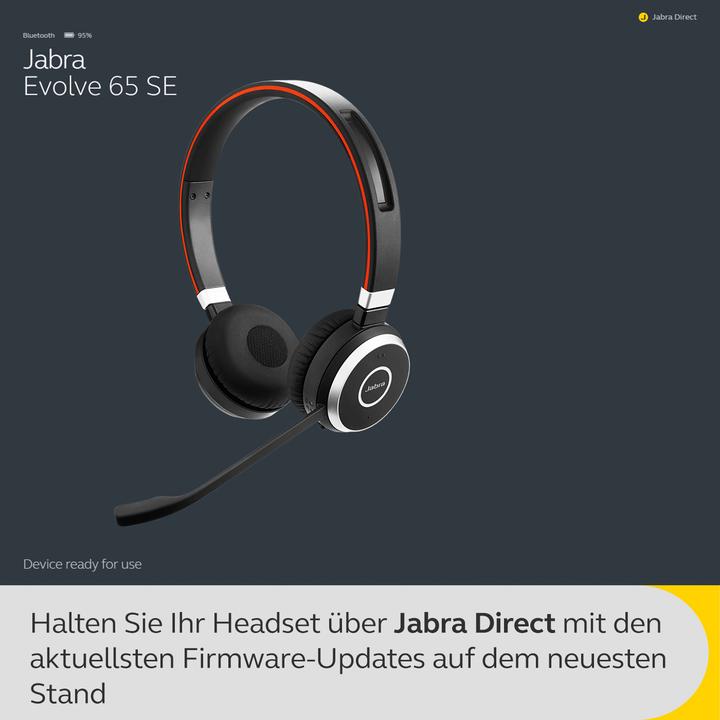 Image du produit Jabra Evolve 65 SE MS (Sans fil, USB-A)