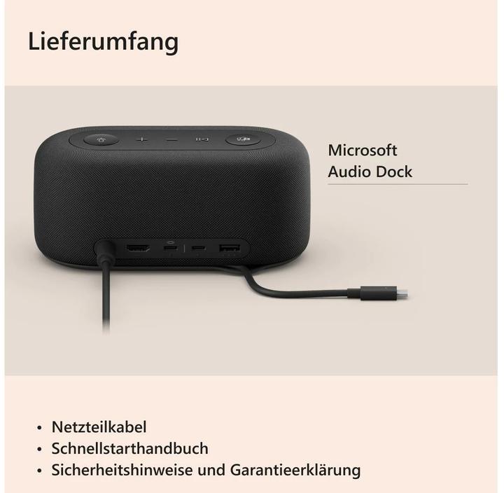 Produktbild Microsoft Audio Dock (USB-C, 5 Ports)