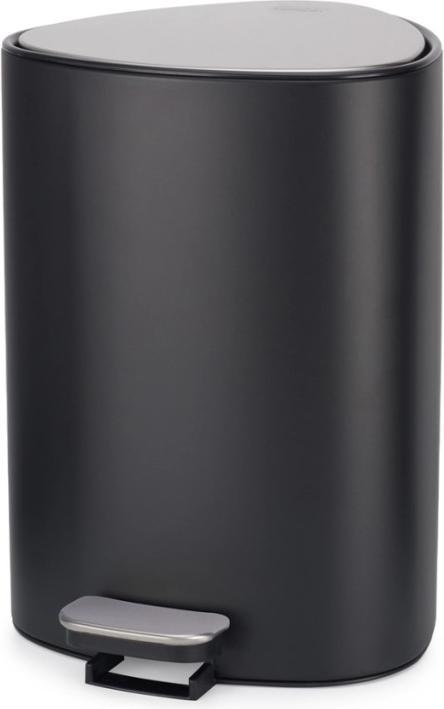 Joseph Joseph EasyStore Seau de salle de bain 5l avec pédale noir mat (5 l)