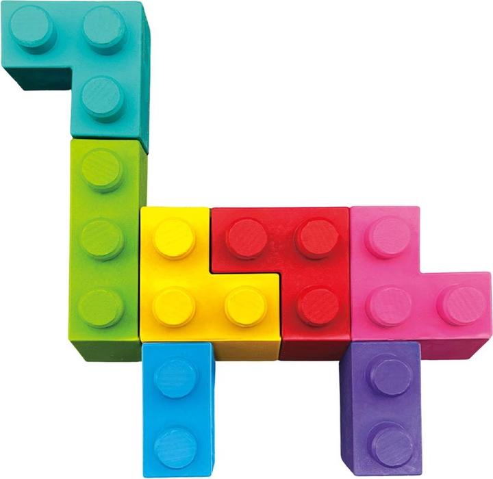 Image du produit Magni Crayons de cire en blocs Brachiosaurus (Multicolore)