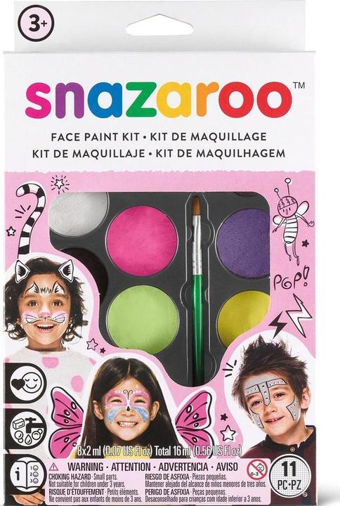 Snazaroo Face paint kit 10 Parts & Idea Book (791001)