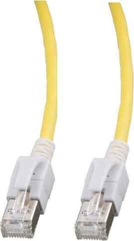 Produktbild EFB Elektronik Hersteller: RJ45 Patchkabel S/FTP, Cat.6A, VC LED, 2m, gelb Das geschirmte Cat.6A RJ4 (S/FTP, CAT6a, 2 m)