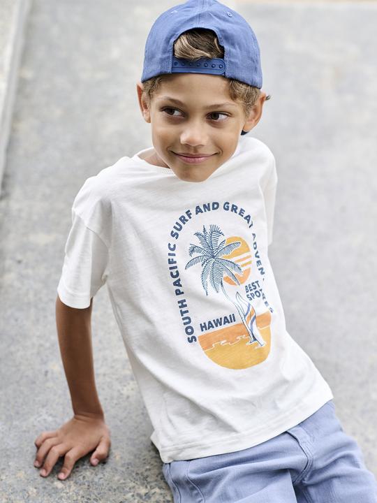 Produktbild Vertbaudet Jungen T-Shirt mit grafischem Print, Recycling-Baumwolle (92)