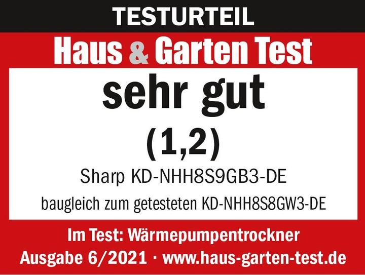 Immagine prodotto Sharp KD-NHH8S9GB3-IT (8 kg, A destra)