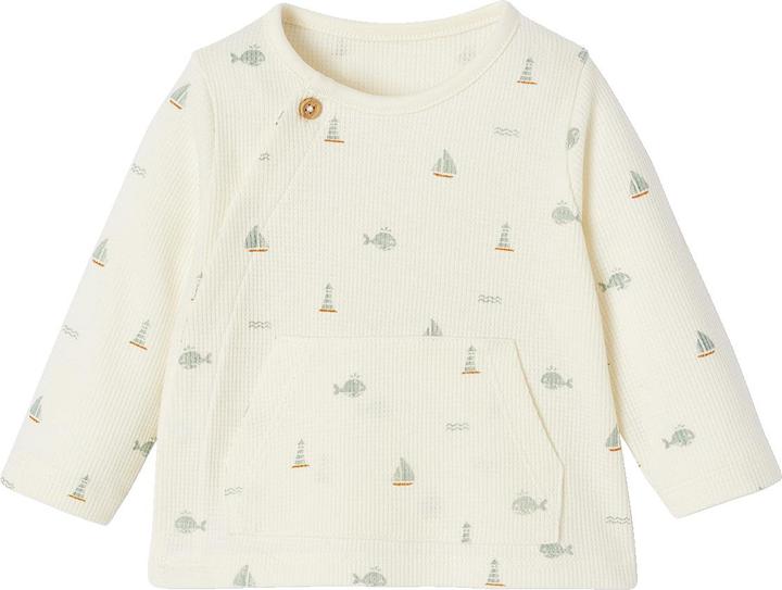 Actual product image Vertbaudet Bio-Kollektion: Baby Sweatshirt mit Kängurutasche (68)