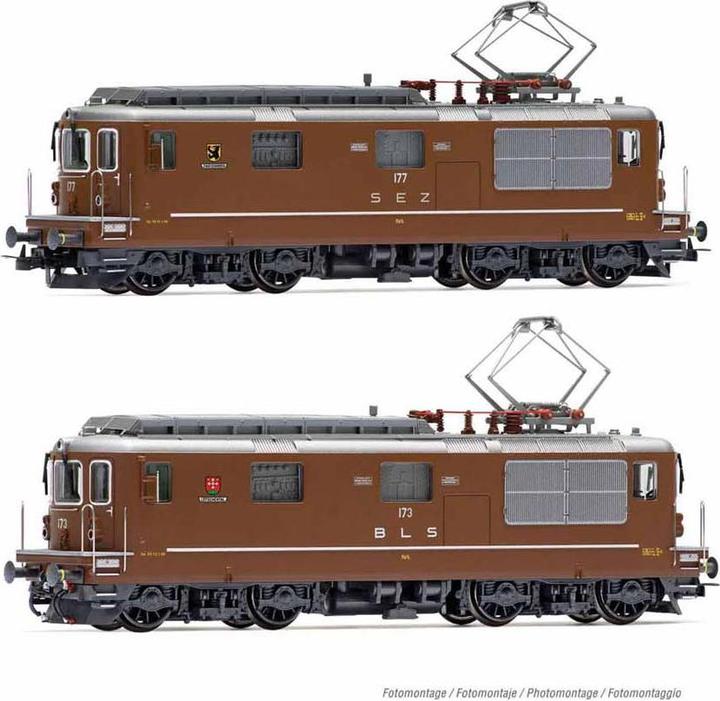 Actual product image Hornby SEZ/BLS 2 Re4/4 177 Zweisimmen+173 Lötschental (Track H0)