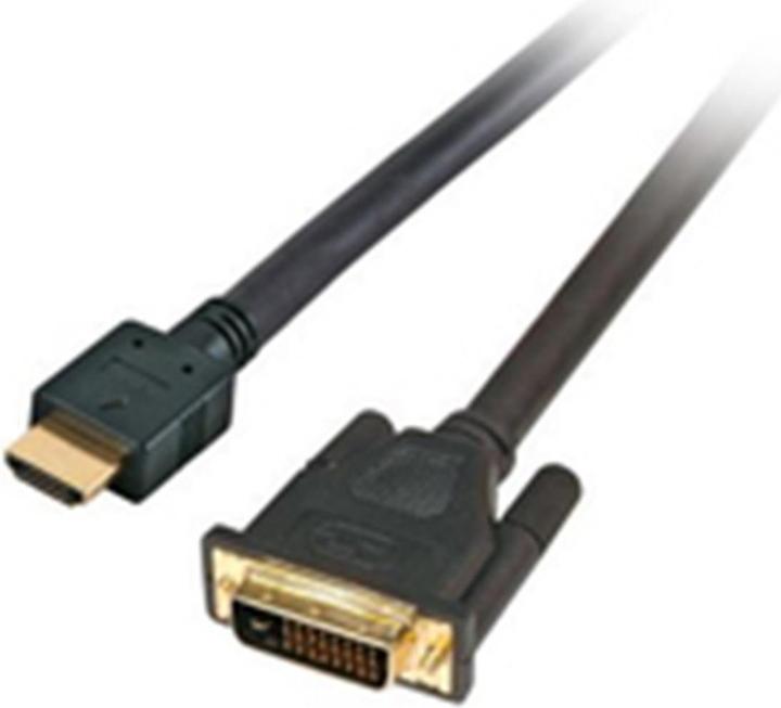 Actual product image M-Cab Mcab HDMI TO DVI-D CABLE BLACK 2.0M DVI-D 24+1 FULL HD GOLD M/M (2 m, DVI)