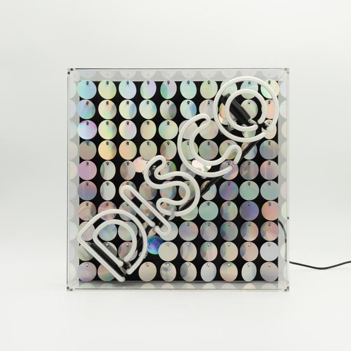 Produktbild Locomocean Acryl-Box Neon - Disco Paillette blau