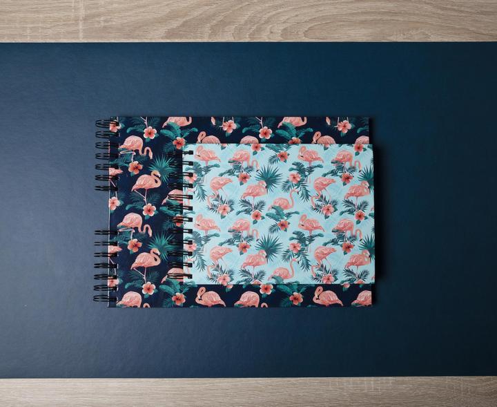 Actual product image Exacompta Wireb album 50p. whi te 32x22cm FLAMINGO (32 x 22 cm)