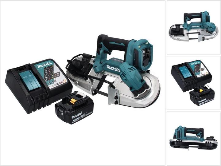 Immagine prodotto Makita DPB 183 RM1 Sega a nastro a batteria 18V 66mm + 1x Batteria 4,0 Ah + Caricabatterie
