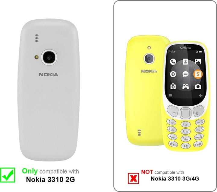 Actual product image Cadorabo Book Invisible Magnet Cover (Nokia 3310 3G)