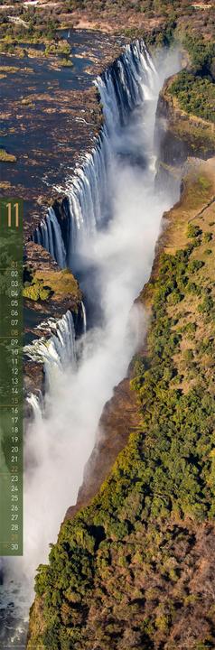 Actual product image Terra Kalender 2026 (33 x 100 cm, Hardcover, English, Spanish, French, German)