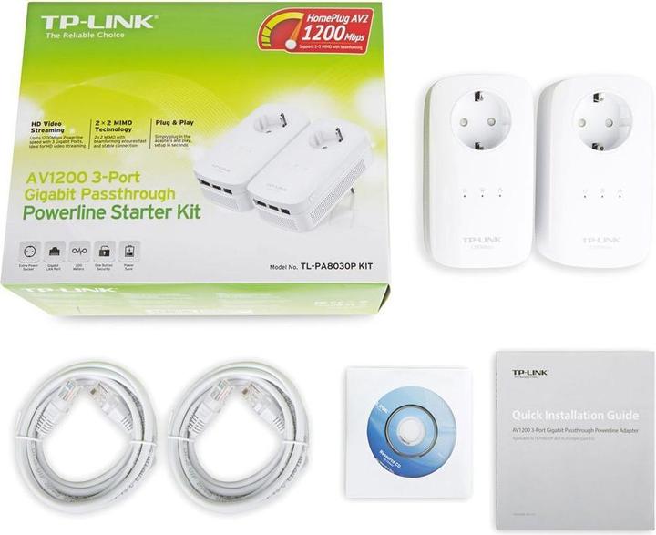 Actual product image TP-Link TL-PA8030P Kit (1300 Mbit/s)