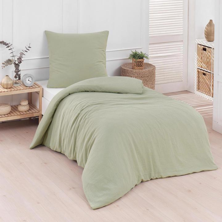 Produktbild Traumschlaf Musselin Uni (Duvetbezug, 155x220 cm + 80x80 cm)