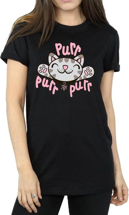 Actual product image Big Bang Theory Womens/Ladies Soft Kitty Purr Cotton Boyfriend T-Shirt (M)