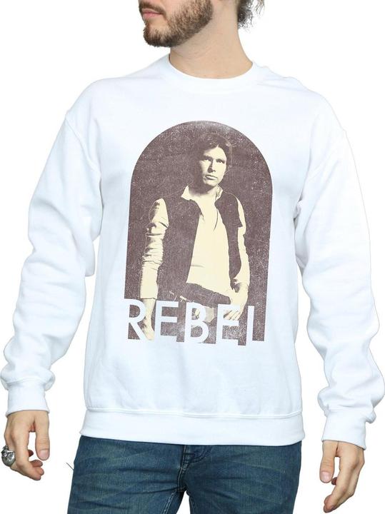 Actual product image Star Wars Mens Han Solo Rebel Sweatshirt (L)