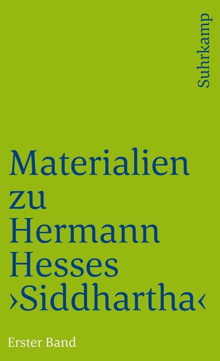 Immagine prodotto Materialien zu Hermann Hesses »Siddhartha« (Tedesco, Volker Michels, 1975)