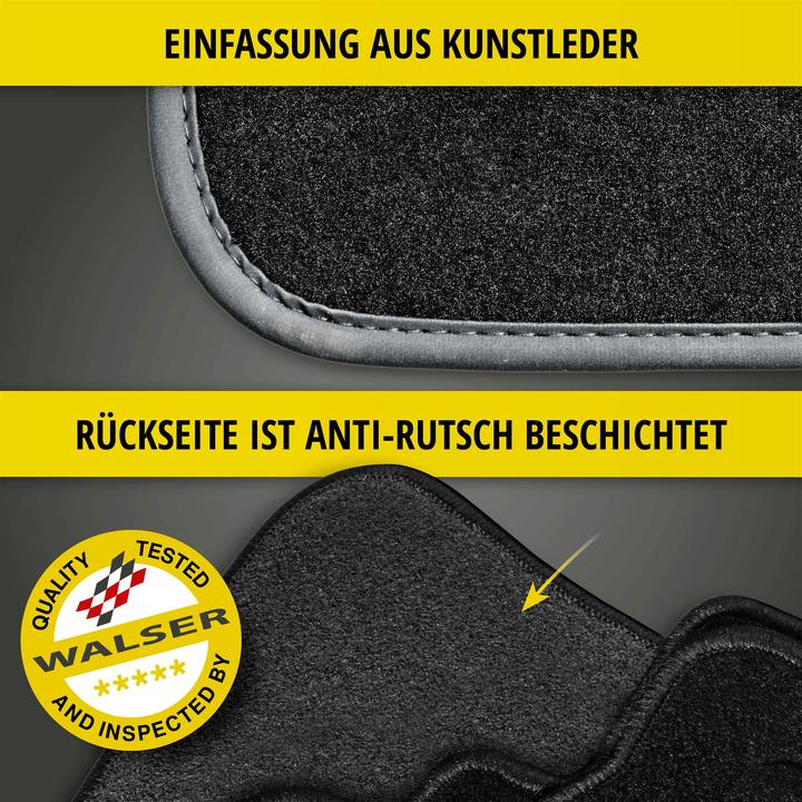 Produktbild Walser Premium Fumatten für Audi Q3 07/2018-Heute, Q3 Sportback 06/2019-Heute (2 Vordermatten + 2 Rückmatten)