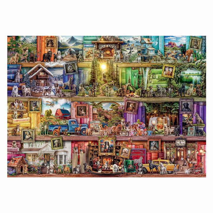 Produktbild Ravensburger Puzzle 1000 Hunde in der Bibliothek (1000 Teile)