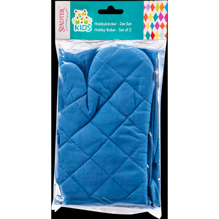 Actual product image Städter Tablier et gant pour enfant - Bleu (2pcs)
