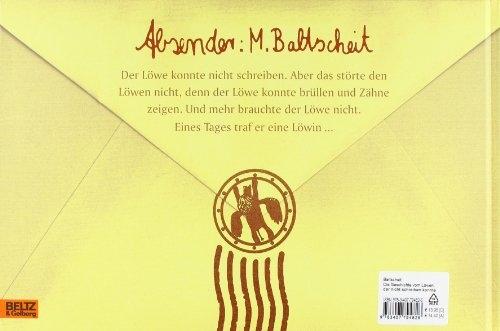 Produktbild Die Geschichte vom Löwen, der nicht schreiben konnte (Deutsch, Martin Baltscheit, 2018)
