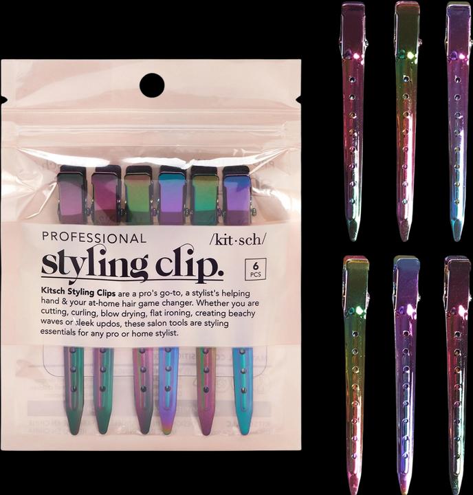 Image du produit Kitsch Haarspange Styling Rainbow 6er Set (6 pcs)