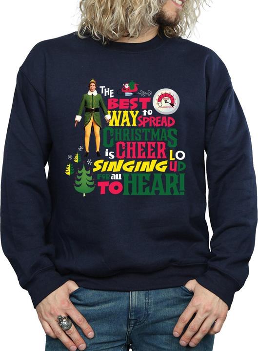 Actual product image Elf Mens Christmas Cheer Sweatshirt (M)