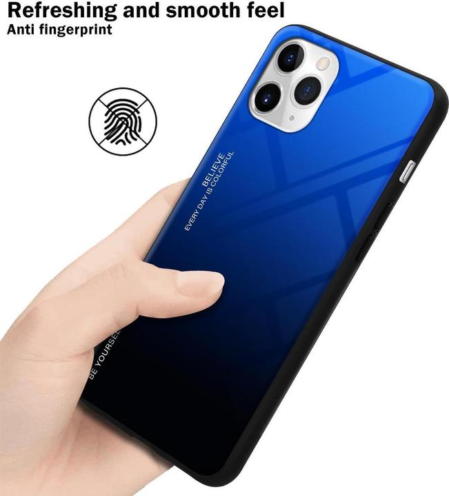 Productafbeelding Cadorabo TPU 2 kleuren glasdekking (Apple iPhone 11 Pro Max)