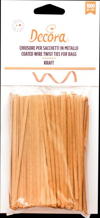 Actual product image Decora Fermetures pour sachets - Kraft (1000 x)