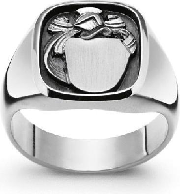 Actual product image Muau Coat of arms ring (54, 925 Silver)
