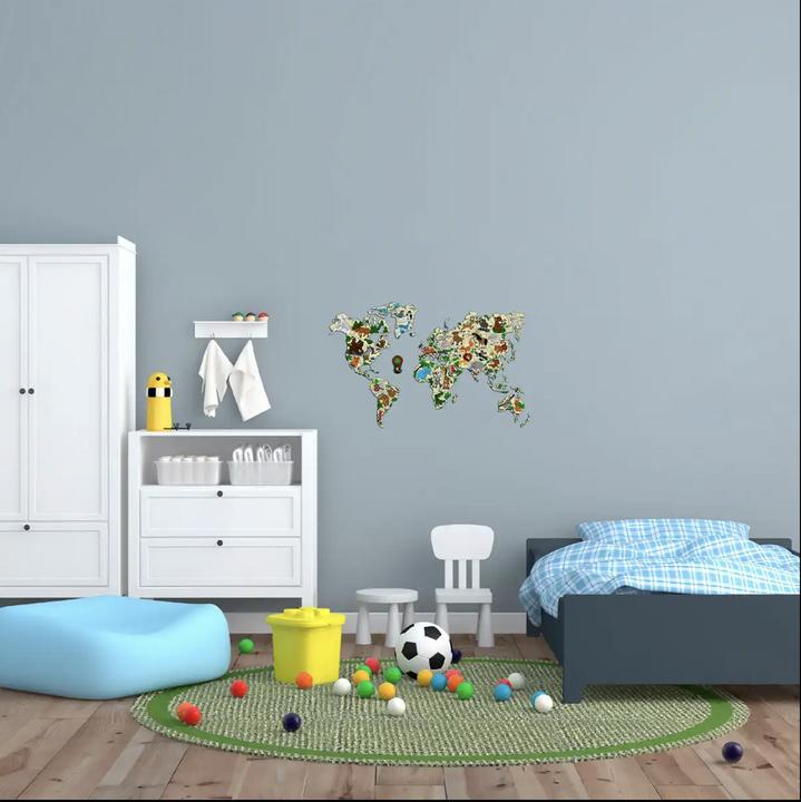 Actual product image WoodenCity Animals world map (29 pieces)