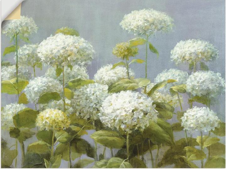 Actual product image Artland White hydrangea garden B2XF (80 x 60 cm)