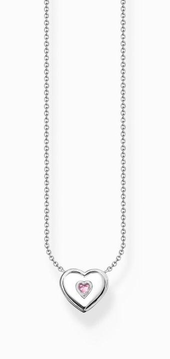 Immagine prodotto Thomas Sabo Collana cuore con pietra rosa argento (Argento 925, Smalto, 40 - 45 cm)