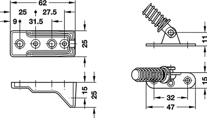 Produktbild OK-Line Kippbeschlag Flap-Ex (1 Stk.)