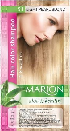 Produktbild Marion Malvorlagen Shampoo, 51 Light Pearl Blond, 40 ml (Hit) - Ablaufdatum: 31.1.2024 (40 ml, Flüssiges Shampoo)