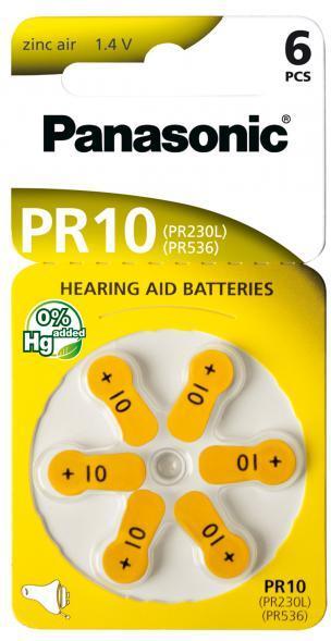 Panasonic Hearing aid batteries (60 pcs., 10)